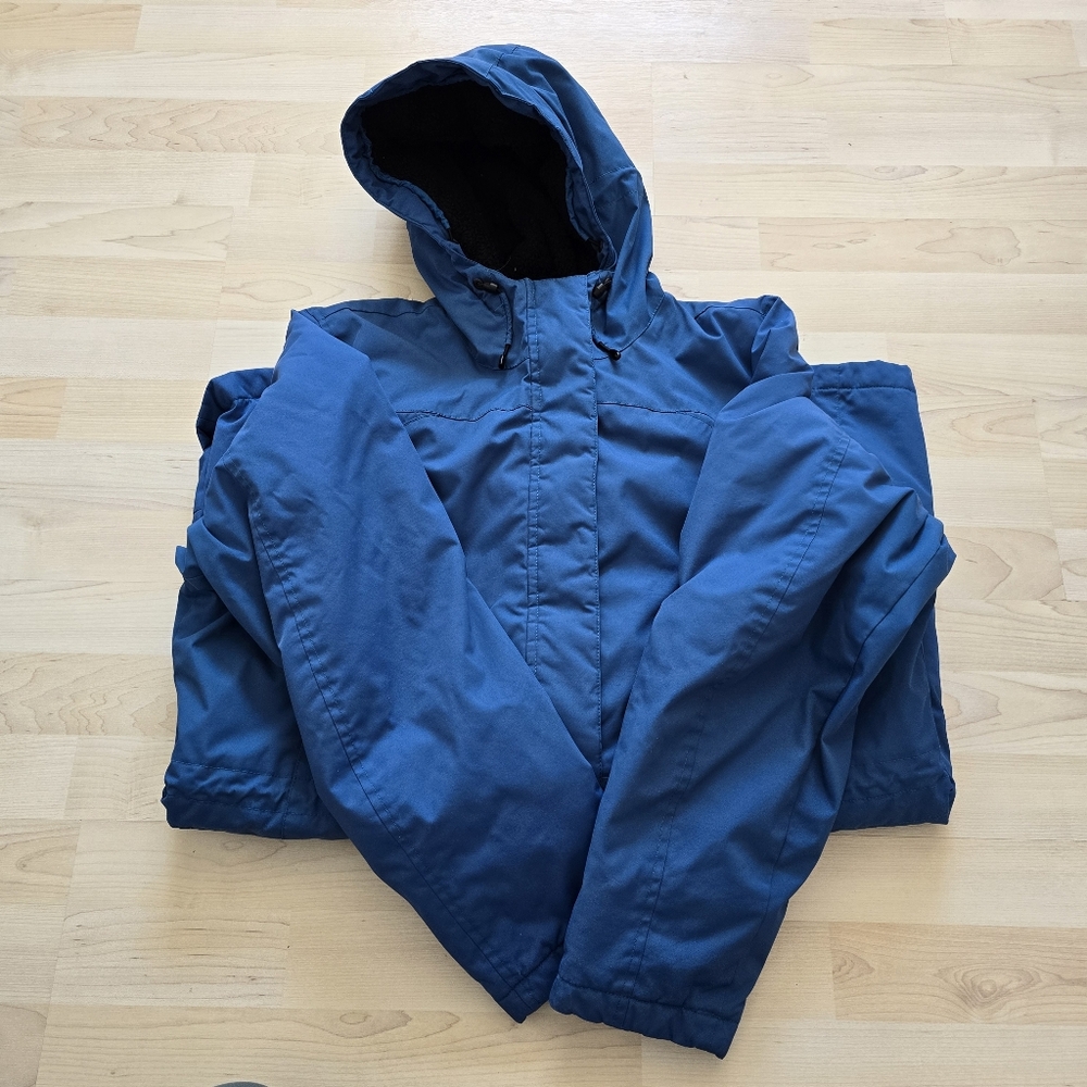 Blue Hooded Women's Jacket - Classic Waterproof Coat